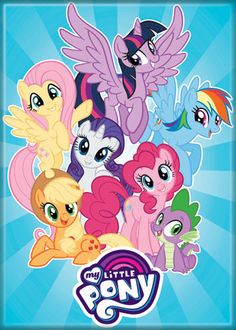 Magnet - My Little Pony - Applejack Rarity Fluttershy, Twilight
