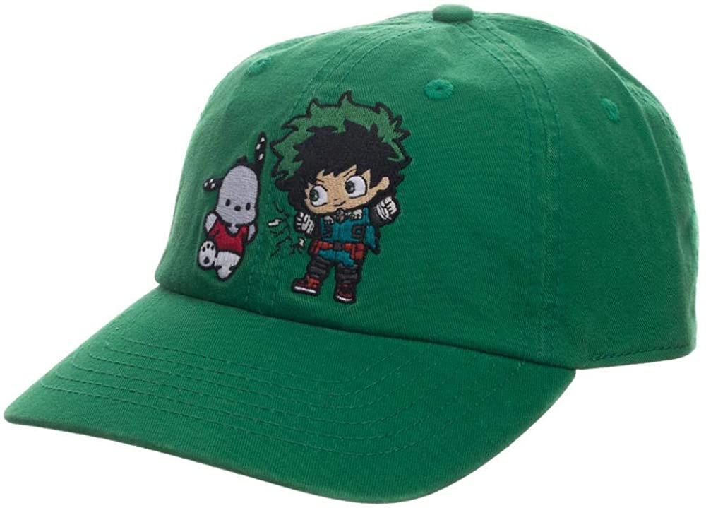 chez-rhox-geek-stop-baseball-hat-my-hero-academia-hello-kitty-and-friends-pochacco-and-izuku-midoriya-deku-green-2.jpg