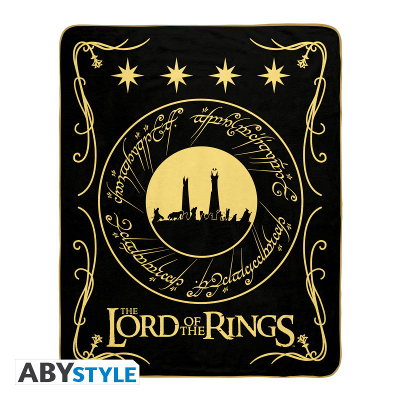 Couverture - The Lord of the Rings - Logo et Runes Jeté en Peluche