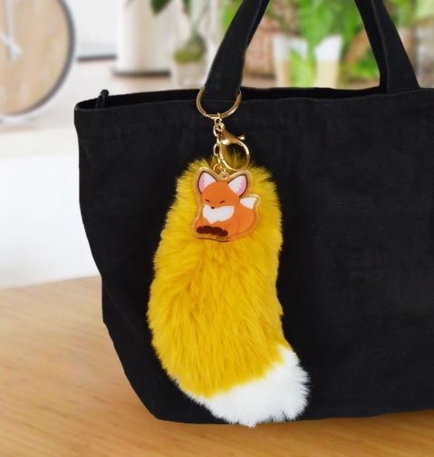 Porte-clés - Chokon to Kitsune - Queue de Renard Roux en Peluche