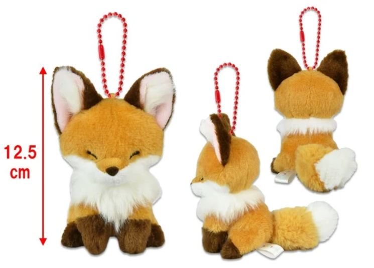 Porte-clés - Amuse - Chokon to Kitsune Renard JB Kinako en Peluche 5"