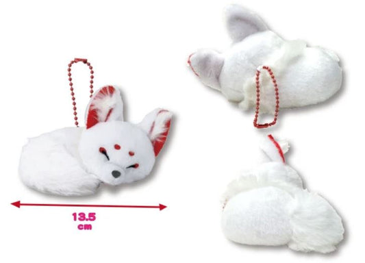 Porte-clés - Amuse - Chokon to Kitsune Renard JB watamame Endormie en Peluche 5"