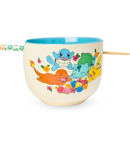 Bol - Pokémon - Starters et Baies pour Ramen avec Baguettes