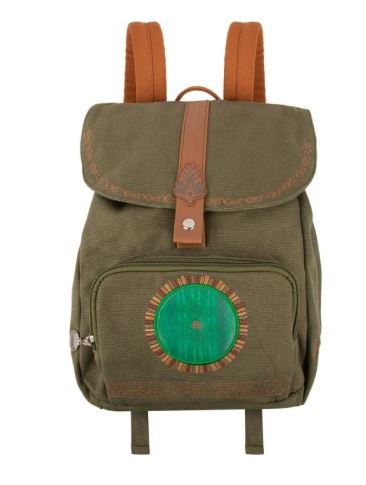 Mini Sac à Dos - Lord of the Rings - Hobbiton en Tissu Vert et Faux Cuir
