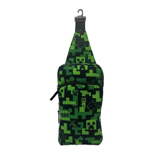 Sac à Bandoulière - Minecraft - Creeper Vert en Tissu