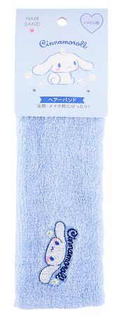 Bandeau pour Cheveux - Sanrio - Cinnamoroll Bleu avec Broderie