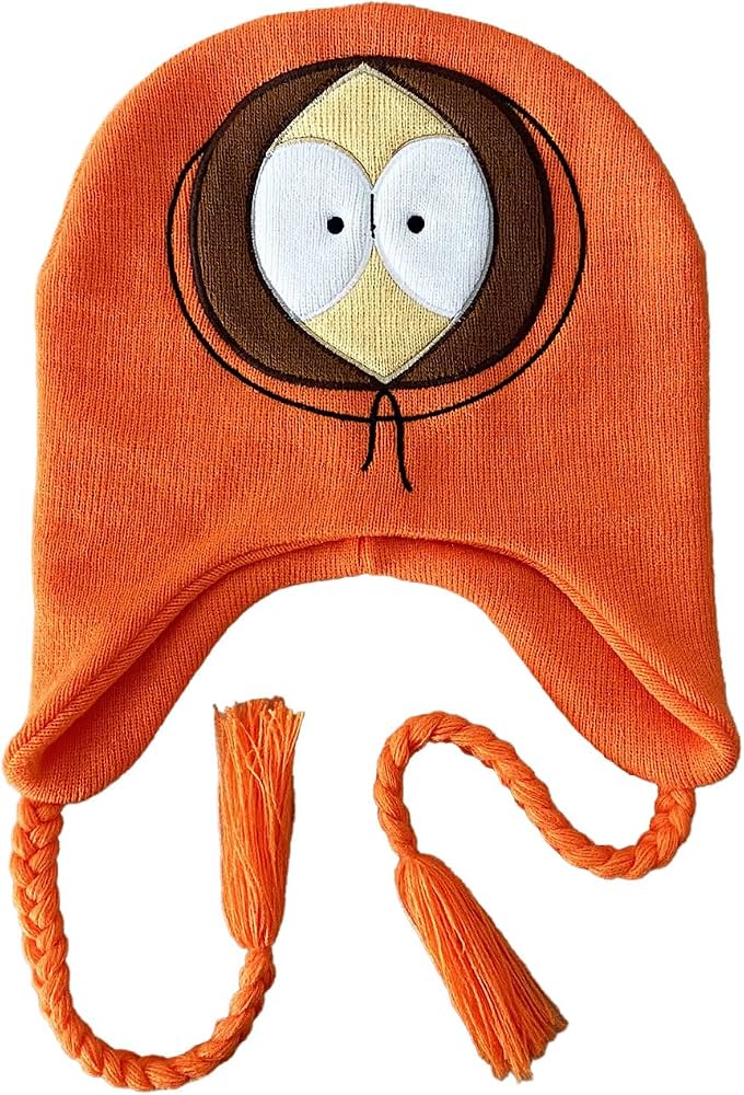 Tuque - South Park - Visage de Kenny avec Cordons Orange
