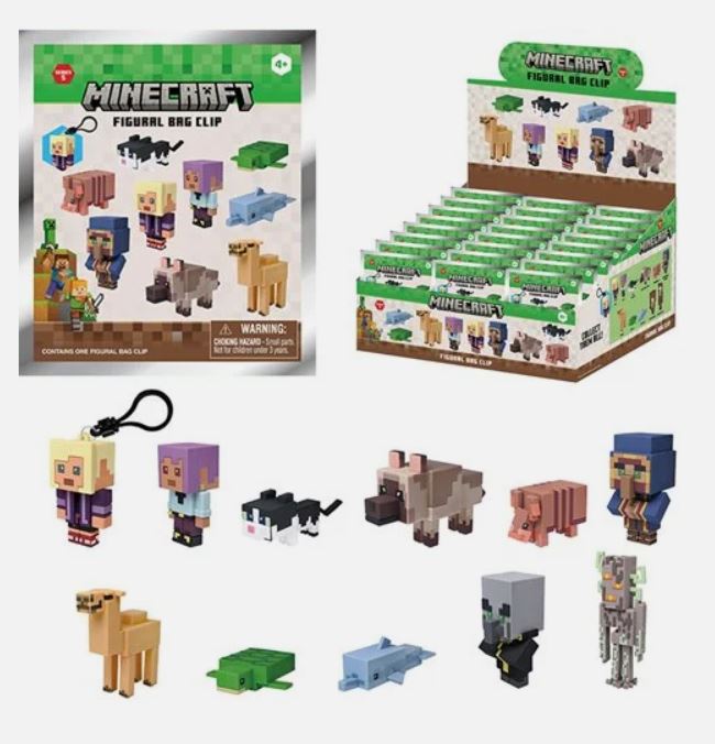 Sac Mystère - Minecraft - Porte-clés Figurine Clip pour Sac à Dos Série 5