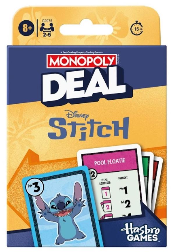 Jeu de société - Disney Stitch - Monopoly Deal *Bilingue*