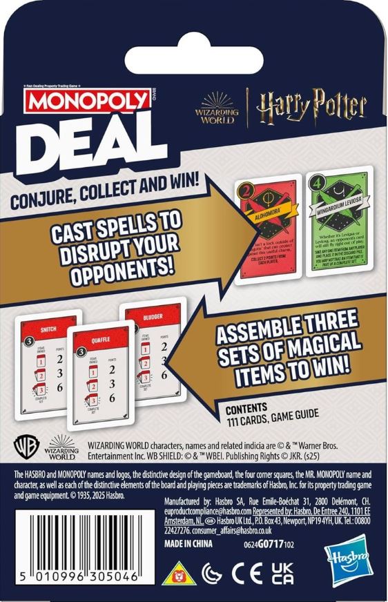 Jeu de société - Harry Potter - Monopoly Deal *Bilingue*