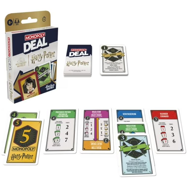 Jeu de société - Harry Potter - Monopoly Deal *Bilingue*