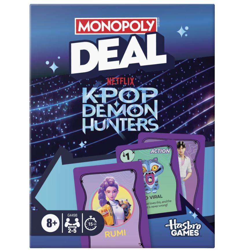 Jeu de société - Kpop Demon Hunters - Monopoly Deal Les guerrières de la Kpop *Bilingue*