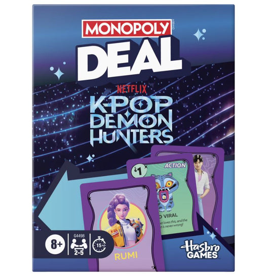 Jeu de société - Kpop Demon Hunters - Monopoly Deal Les guerrières de la Kpop *Bilingue*