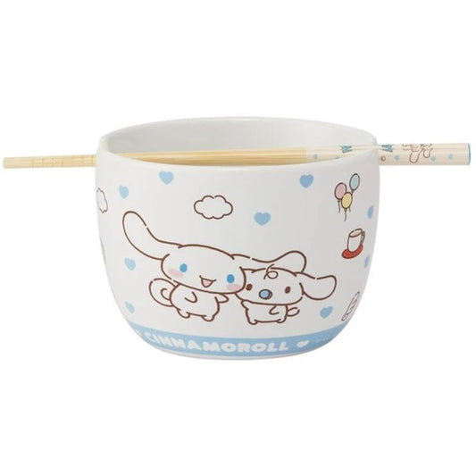 Bol - Sanrio - Cinnamoroll avec Milk pour Ramen avec Baguettes