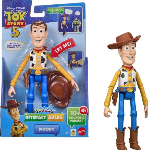 Jouet - Toy Story 5 - Figurine Parlante Articulée Woody 7" (Anglais)