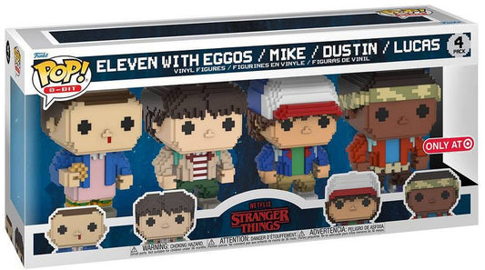 Funko Pop! 8-bit - Stranger Things - Eleven with Eggos / Mike / Dustin / Lucas (8 Bit) *Target Exclusive*