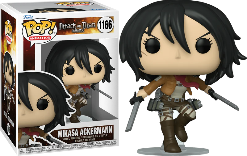 Funko Pop! Animation - Attack on Titan - Mikasa Ackermann 1166 *CLEARANCE*