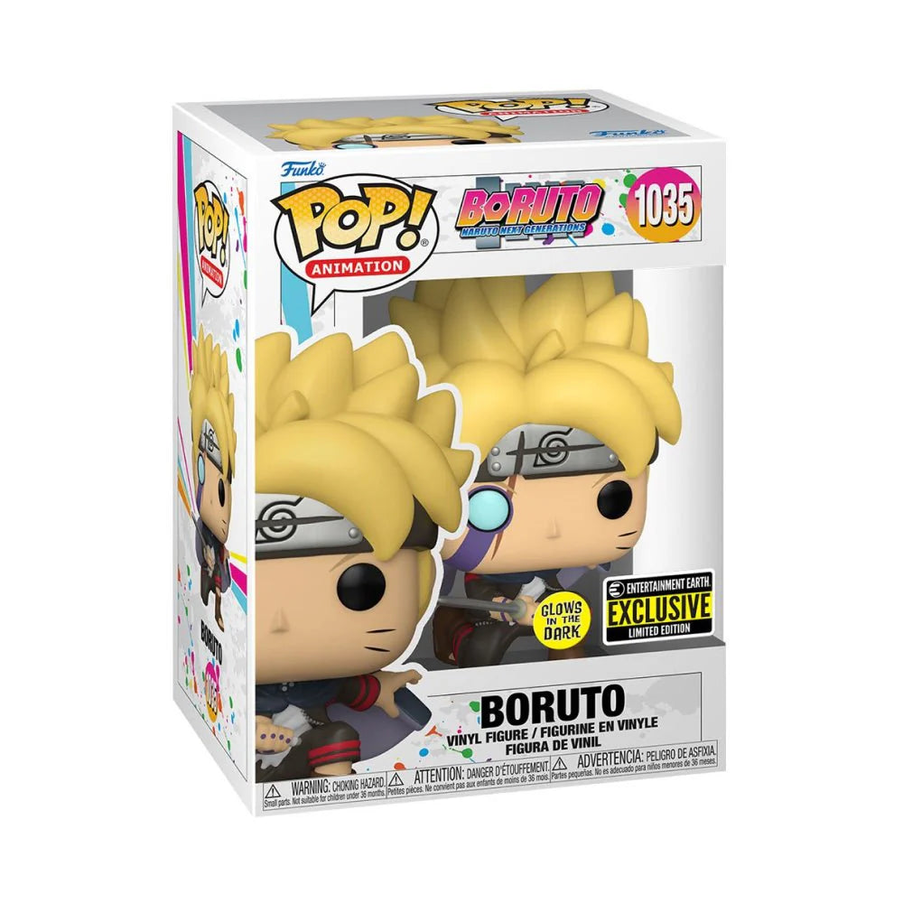 Funko Pop! Animation - Boruto Naruto Next Generation - Boruto (Glows in the Dark GITD) 1035 *Entertainment Earth Limited Edition Exclusive**LIQUIDATION*