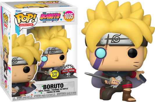 Funko Pop! Animation - Boruto Naruto Next Generation - Boruto (Glows in the Dark GITD) 1035 *Special Edition* *LIQUIDATION*