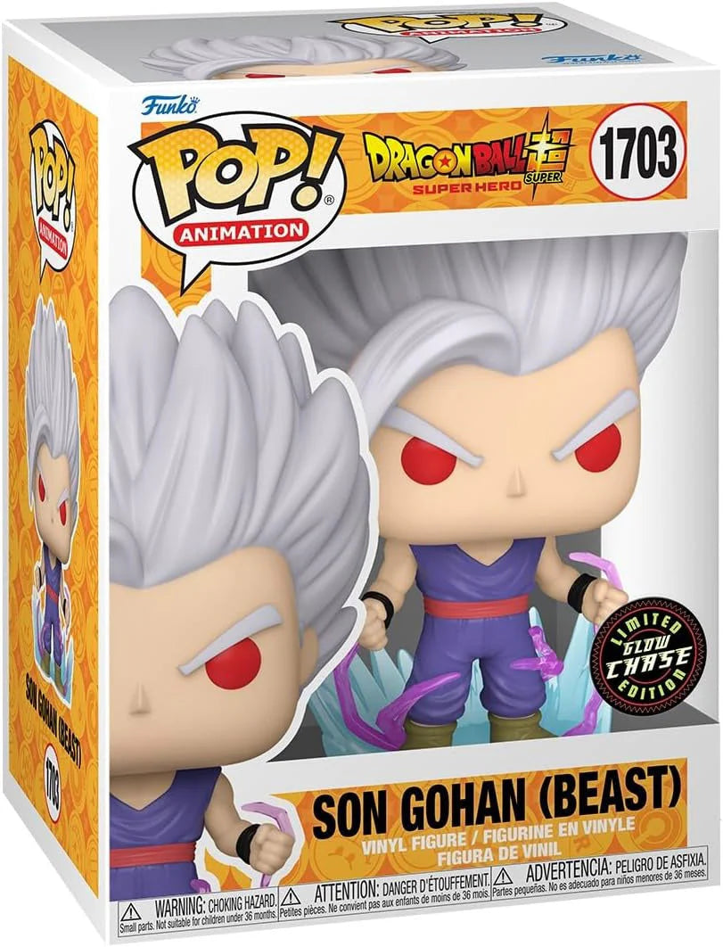 Funko Pop! Animation - Dragon Ball Super Super Hero - Son Gohan (Beast) 1703 *Limited Edition Glow CHASE*