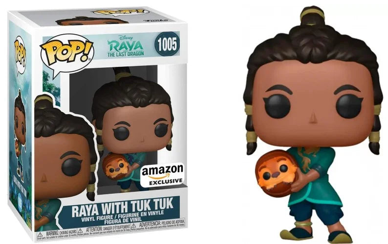 Funko Pop! - Disney Raya and the Last Dragon - Raya with Tuk Tuk 1005 *Amazon Exclusive* *CLEARANCE*