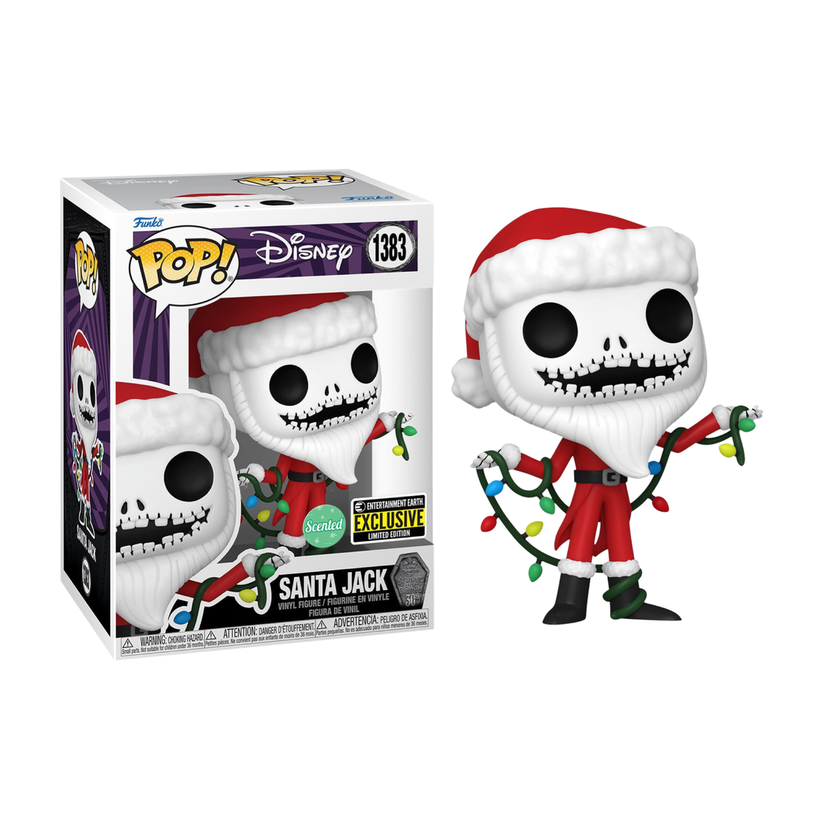 Funko Pop! - Disney The Nightmare Before Christmas - Santa Jack (Scented) 1383 *Entertainment Earth Exclusive Limited Edition* *Clearance*