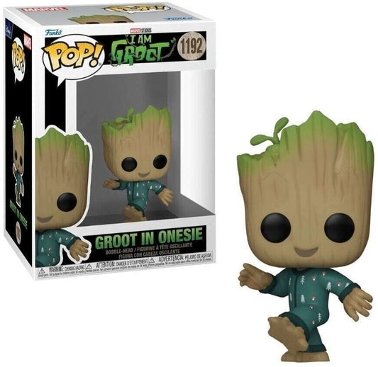 Funko Pop! - Marvel Studios I Am Groot - Groot In Onesie (Groot PJs Dancing) 1192 *Liquidation*