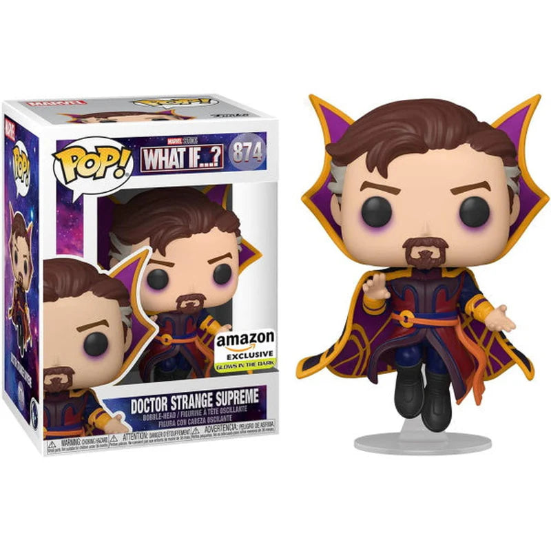 Funko Pop! -Marvel Studios What If...? - Doctor Strange Supreme (GITD Glows in the Dark) 874 *Amazon Exclusive* *CLEARANCE*