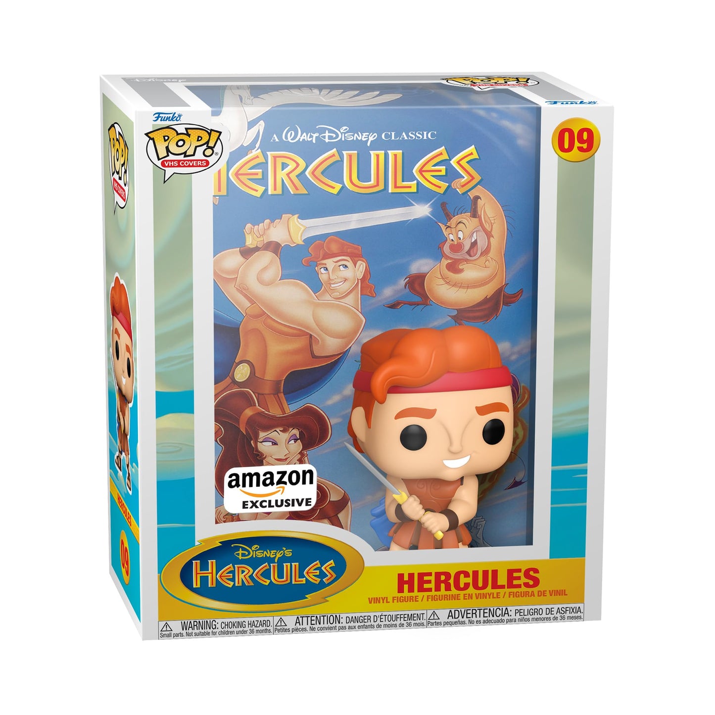 Funko Pop! VHS Covers - Disney Hercules - Hercules 09 avec Protecteur Rigide *Amazon Exclusive* *Liquidation*