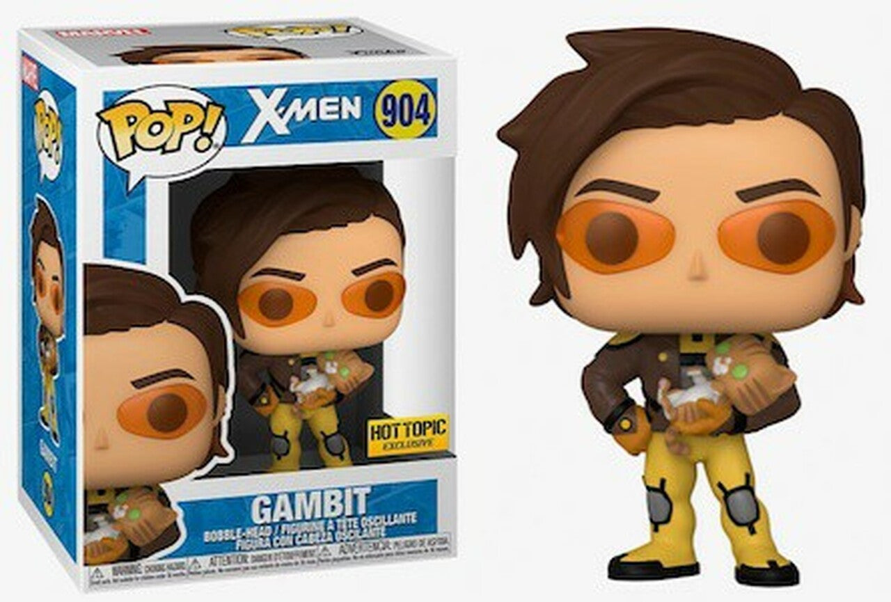 Funko Pop! - X-Men - Gambit (With Cat) 904 *Hot Topic Exclusive* *Liquidation* qwe