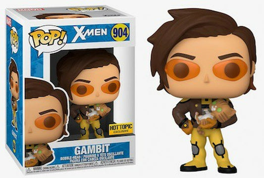 Funko Pop! - X-Men - Gambit (With Cat) 904 *Hot Topic Exclusive* *Liquidation* qwe