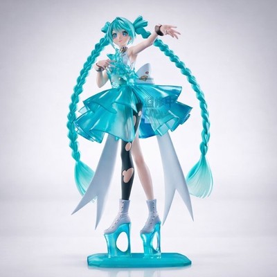 Figurine - Hatsune Miku 初音ミク- Banpresto Evolve Clearluxe Emerald Gem Ver. 11"