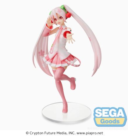 Figurine - Hatsune Miku 初音ミク- Sakura Miku Ver.3 SPM 8"