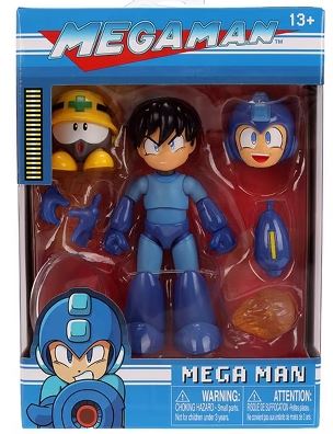 Figurine - Mega Man - Articulée Avec Pièces Interchangeables et Mettaur 5"