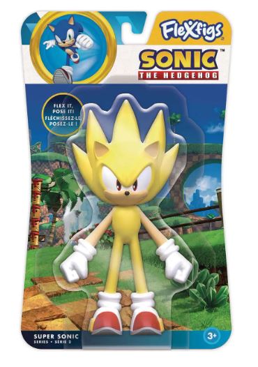 Figurine - Sonic The Hedgehog - Flexfigs Super Sonic Série 2