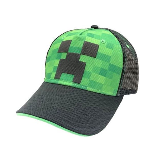 Casquette - Minecraft - Visage de Creeper Verte en Maille Snapback Ajustable pour Enfant (Copy)