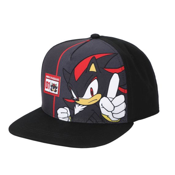 Casquette - Sonic The Hedgehog - Shadow 01 Rouge et Noire Snapback