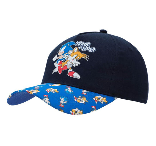 Casquette - Sonic The Hedgehog - Sonic et Tails Bleue Snapback Ajustable Taille Enfant