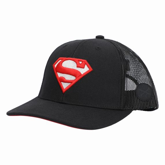 Casquette - DC Comics Superman - Logo Rouge et Argenté Brodé Snapback Ajustable
