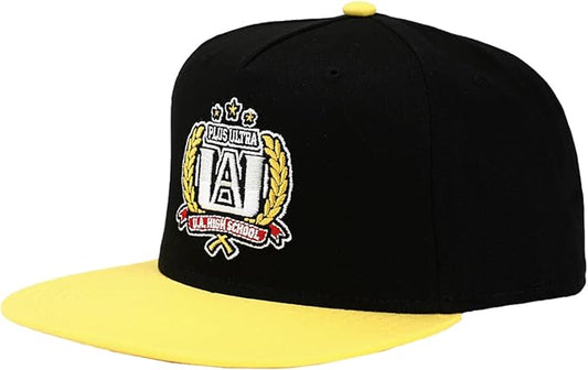 Cap - My Hero Academia - UA High School Logo Black and Yellow for Kids Adjustable Snapback