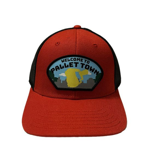 Cap - Pokémon - Pikachu Welcome To Pallet Town Red Trucker Adjustable Snapback