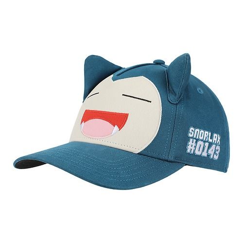 Casquette - Pokémon - Snorlax Souriant avec Oreilles 3D Snapback Ajustable