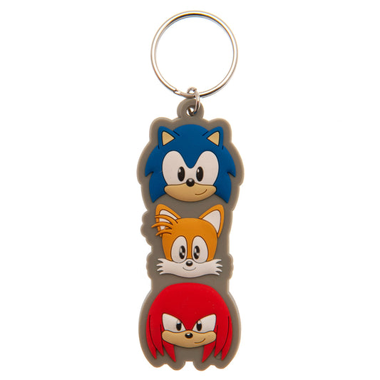 Porte-clés - Kpop Demon Hunters - Sonic, Tails et Knuckles en Caoutchouc