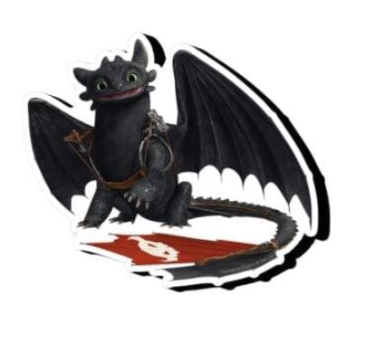 Aimant - Dreamworks How to Train your Dragon - Toothless en Bois 3D