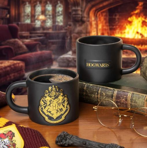 Tasse - Harry Potter - Emblème de Poudlard Dorée 3D