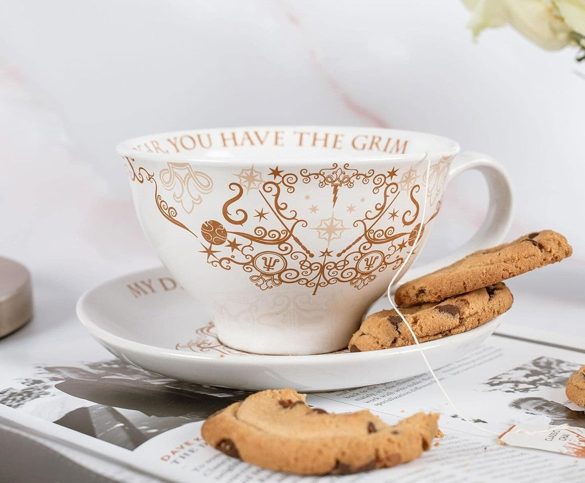 Tasse - Harry Potter - Tasse et Assiette pour le Thé "My Dear you have the Grim"