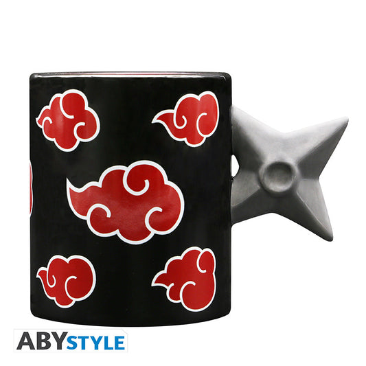 Tasse - Naruto Shippuden - Akatsuki et Anse Shuriken 3D 16oz