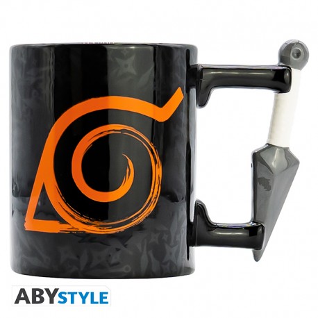 Tasse - Naruto Shippuden - Logo de Konoha et Anse Kunai 3D 16oz