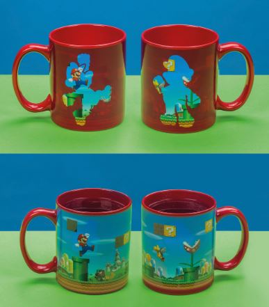 Tasse - Nintendo Super Mario - Mario et Niveau Réactive à la Chaleur 11oz
