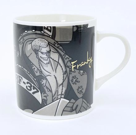Tasse - One Piece - Dress Black Straw Hat Franky avec Accents Dorés 8oz